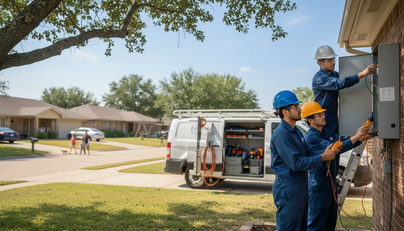 Certified electrician providing emergency electrical services in Hamburg, AR